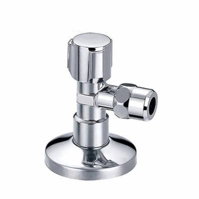 China Modern stainless steel 1/2 brass seat ms 3 ways ball faucet globe stop angle valve for hot water cold water for sale