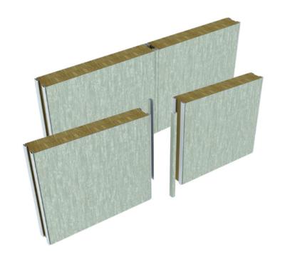 China Lightweight Ship Wall Panels Interior Composite Rock Wool PVC Lamination for sale