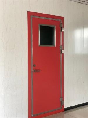 China Galvanized Glass Internal Fireproof Steel Door To Garage Hollow Metal for sale