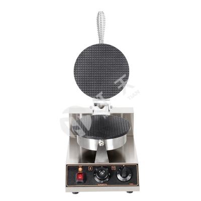 China Factory Wholesale Adjustable Single Head Thermostat Waffle Maker Electric Cone Ice Cream Cone Waffle Machine for sale