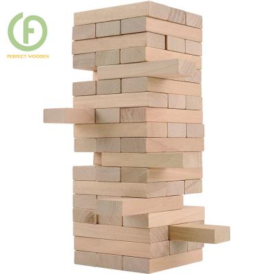 China DIY Building Block The PERFECT Wooden Tumbing Tower Blocks Game for sale