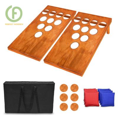 China New Zealand Pine Wood Wooden Toy Corn Hole Board Sand Bean Bag Throw Game For Outdoor Yard Entertainment Made Of Wood With High Quality for sale