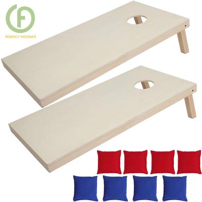 China Customized Cornhole Bean Bag Toss Game Outdoor Lawn Backyard Garden Game Wooden Toys Panel Dummy Set for sale