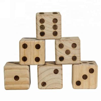 China PERFECT Giant Size Outdoor Wooden Dice Games Sets Fun for sale