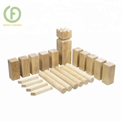 China Garden Games PERFECT Kubb Outdoor Games Set Outdoor Wooden Lawn Game Storage Bag Backyard Tossing Party Grass Game Hardwood Kubb Team Game for sale