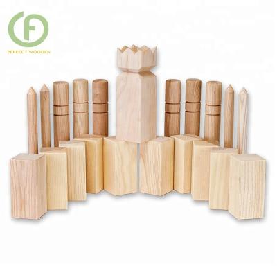 China New Zealand Pine 100% Hardwood Ruuber Kubb Game Set Direct From Factory for sale