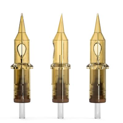 China Needle Permanent Gold Cartridge Tattoo Permanent Makeup For Cartridge System Tattoo Machine for sale