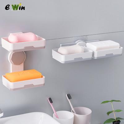 Китай Kitchen Accessories Ewin 2021 New Arrival Wall Mounted Soap Rack Dishes Soap Boxed Storage Bathroom Accessories Soap Rack продается