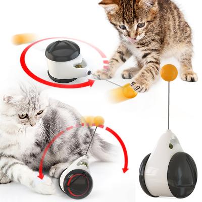 China Hot-selling High Quality Pet Supplies Can Move Backward Funny Rocker Balance Car Interactive Cat Ball Toy for sale