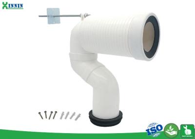 China 90 Degree Flexible WC Toilet Pan Connector For Waste Pipe 110Mm 4