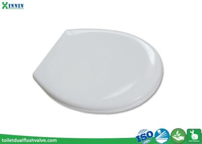 China White Plastic Toilet Seat Cover Round Shape With Quick Release Stainless Hinge for sale