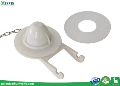 China Toilet Tank Parts / Toilet Flapper With Extra Replacement Silicone Rubber Seal for sale