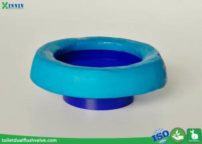 China Universal No Wax Blue Toilet Spare Parts Rubber Toilet Ring For Replacement for sale