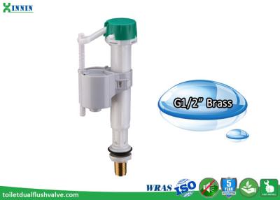 China Easy Adjustment Bottom Entry Fill Valve For Ceramic / Plastic Cistern for sale