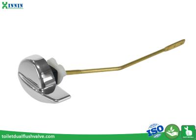 China Brass Toilet Handle Side Mounted Tank Flush Lever Easy To Install For Chain Toilet for sale