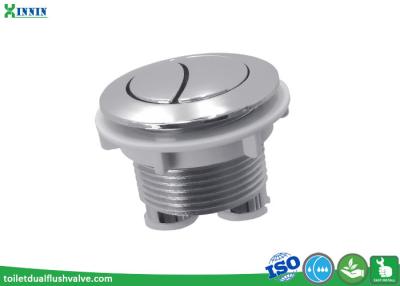 China Dia 38mm Dual action toilet cistern spares push button ABS chrome plated top mounted for sale