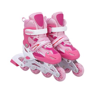 China Fashion hot sale outdoor sports professional roller skate flashing built-in shoes for kids for sale