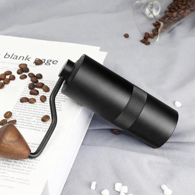 China Factory Workable Conical Wooden NIBU Coffee Bean Burr With Brush Espresso Grinder Stainless Steel Manual Coffee Grinders for sale