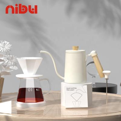 China Gift Box V60 Viable Glass Coffee Tea Sets Coffee Nibu Dripper Set Coffee Nibu Dripper Smart Hand Drip Kettle Pour Over Coffee Maker for sale