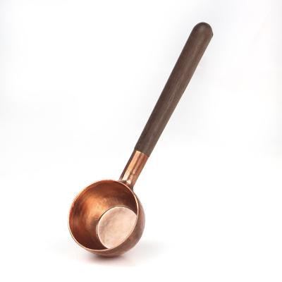 China Nibu Sustainable Coffee Tools 10g Copper Spoon Coffee Beans Spoon for sale