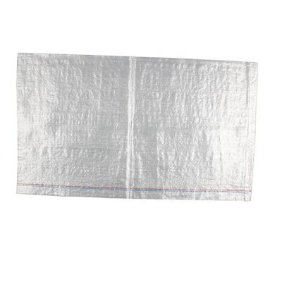 China New product introduction recyclable in china transparent white plastic pp woven bag 50kg for sale