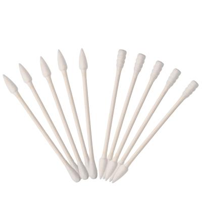 China Good Quality Clean Industrial Paper Stick Huby Cleaning Swabs Lint Free Cleaning Cotton Swabs for sale