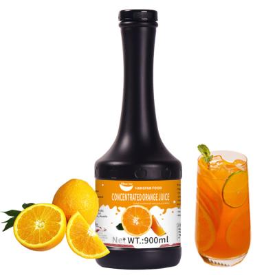 China Good Taste Cold Drinking Wholesale Price Concentrate Fruit Vitamin Orange Syrup 900ml for sale