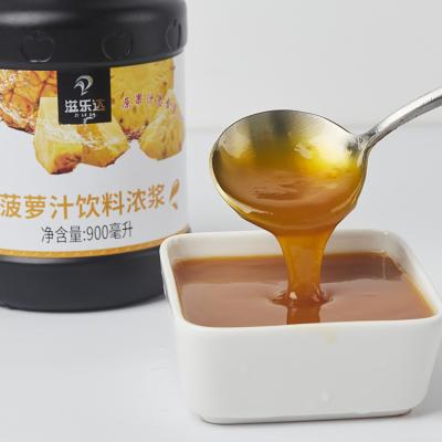 China Concentrate Suppliers For Bubble Tea Ingredients Taiwan Pineapple Flavor Fruit Syrup 900ml for sale