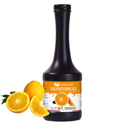 China Good Quality Fruit Drink Orange Juice Syrup Bubble Milk Tea Concentrate Applied To Fruit Juice Smoothie 900ml for sale