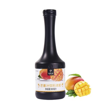 China Hot Sale Taiwan Hot Bubble Tea Mango Juice Concentrate Flavored Juices Brix 65 In 900ml Barrels for sale