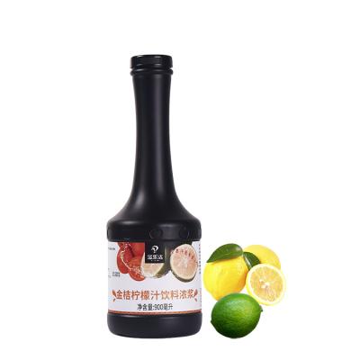 China 900ml Juice Fresh Fruit Aromatic Concentrate Beverage Natural Kumquat Lemon Flavor Juice Concentrate Material for sale