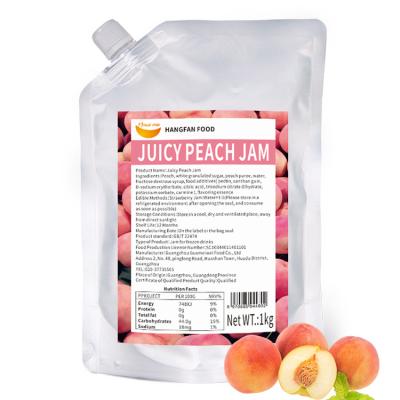 China China Manufacturer High Quality Good Taste Juicy Peach Concentrate Organic Fruit Jam 900ml for sale