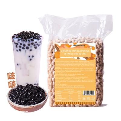 China OEM/OBM/ODM/Training Hangfan Tea Ingredients Black Halal Bubble Ball Original high quality buuble tapioca instant food tapioca pearls bubble boba for sale