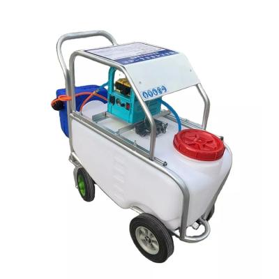 China Mini Portable Garden Agriculture 19.8 Gallon Tank Pump Battery Airless Sprayer Misting Machine Cart Sprayers for sale