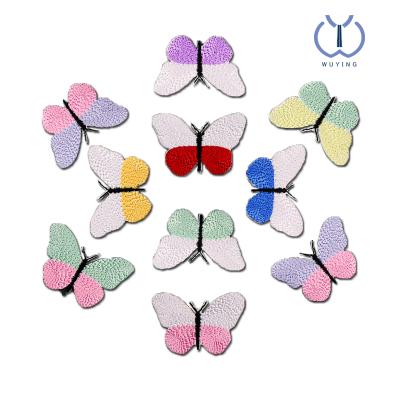 China Garment\Jeans\DIY\Bags\Overcoat Butterflies Colorblock Series Iron-on Sew-on Embroidery Patches For Clothing Luggage Backpack Decorative Applique Patches Badge for sale