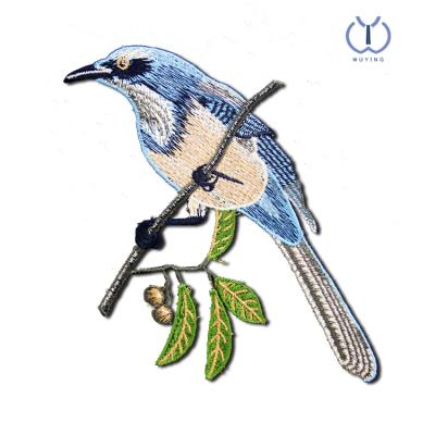 China Garment\jeans\DIY\bags\Bird Series Embroidery Patches Overcoat Branch For Clothing Backpack Decorative Applique Patches Badge for sale