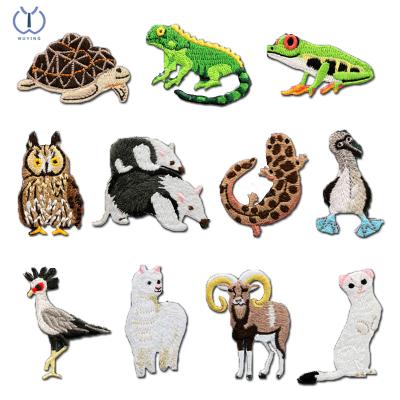 China Garment\jeans\DIY\bags\Overcoat Cartoon Series Animal Embroidery Patches For Clothing Backpack Decorative Applique Patches Badge for sale