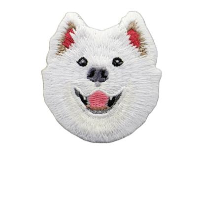 China Garment\Jeans\DIY\Bags\Lovely Series Overcoat Dog Iron-on Sew-on Embroidery Patches For Clothing Luggage Backpack Decorative Applique Patches Badge for sale