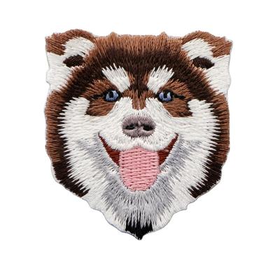 China Garment\Jeans\DIY\Bags\Overlay Manufacturers Supply Custom Iron-on Dog Series Embroidery Patches For Clothing Luggage Decorative Applique Patches Badge for sale