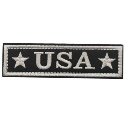 China Garment\jeans\DIY\bags\High Quality Designer Clothing Overcoat Sticker Logo Iron On Word Embroidery Patches Custom Letter Embroidered Patch for sale