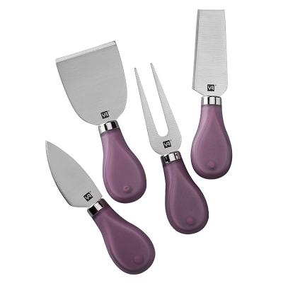 China Sustainable Factory Hot Sale Kitchen Instruments 4 Piece Cheese Knife Set Cheese Tools for sale