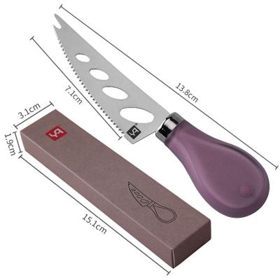 China Factory Wholesale Price Sustainable Home and Kitchen Utensils Cheese Tool with Teeth Stainless Steel Cheese Knife for sale