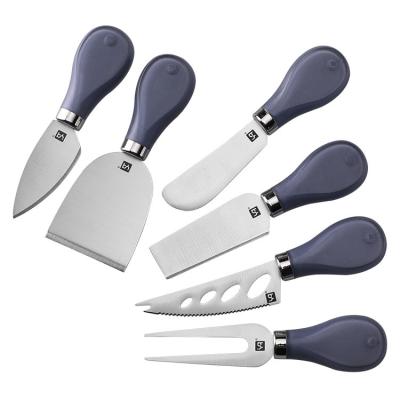 China Yangjiang New Style Sustainable Kitchen Supplies Cheese Tool Knife Stainless Steel Cheese Knife 6 Piece Set for sale