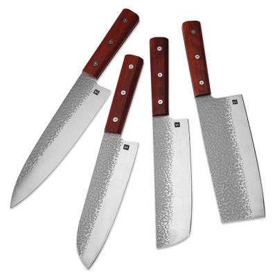 China Workable YQ Factory Outlet Stainless Steel Santoku Knife Kitchen Knife Set for sale