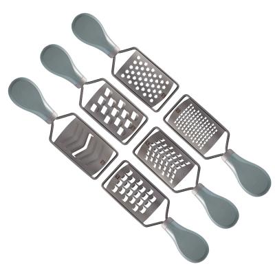 China Viable Making Tools and Instruments Mini Direct Stainless Steel Kitchen Grater Titanium Amazing Plastic Carrot Cheese Grater for sale