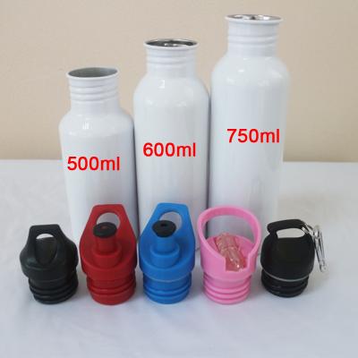 China CLASSIC Wide Mouth 500ml/600ml/750ml Aluminum Travel Kettle Sublimation Rising Water Bottle for sale