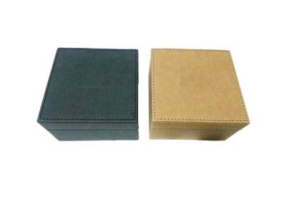 China Elegant Kraft Recycle Paper Gift Case Box Black Wrist Watch Box for sale