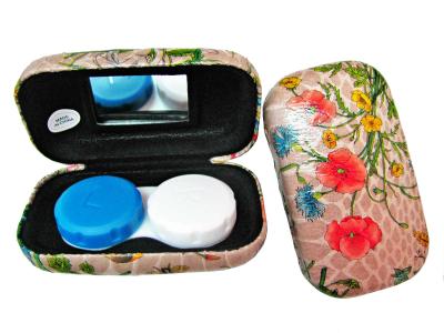 China Painting Of Flowers Contact Lens Case For Women With Chinese Characteristics for sale