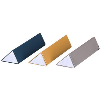 China Multifunction PU Handmade Folding Eyeglass Case Triangle Metal Sunglasses Case Box for sale