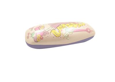 China Fairy Tale Leather Pink Kids Eyeglass Case With Hot-Stamped Logo for sale